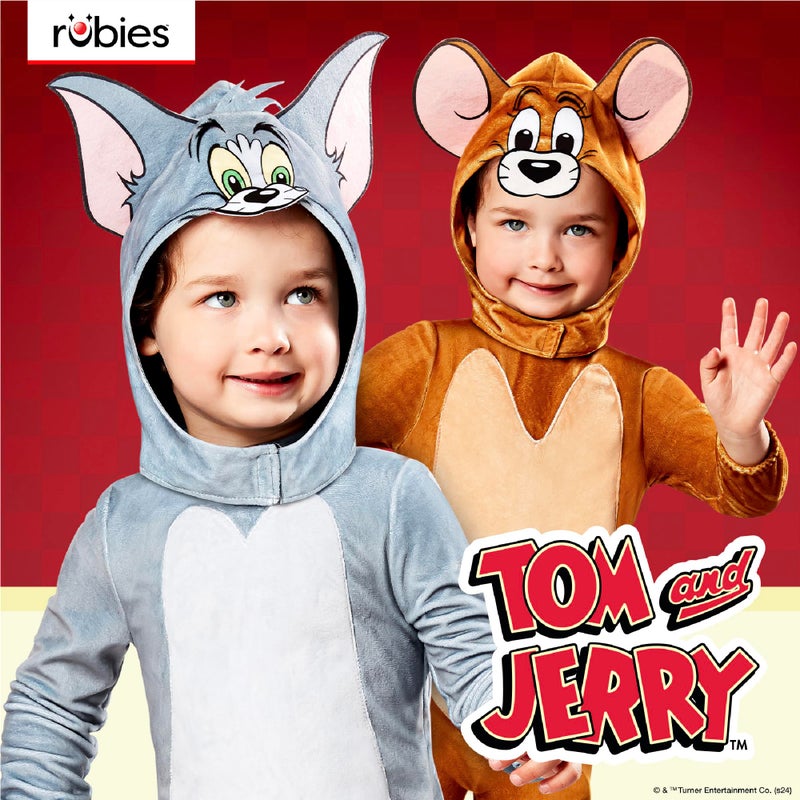 Rubies Tom & Jerry: Tom Cat Costume for Toddlers, Unisex 2T - Image 4